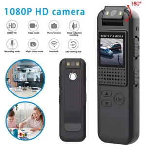 HD 1080P Portable Pocket Video Recorder Camera Mini Body Camera With Back clip - Picture 1 of 14