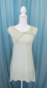 Deletta Sleeveless Top in Mint with Beaded Edge Sheer Collar Sz S New With Tags - Picture 1 of 8