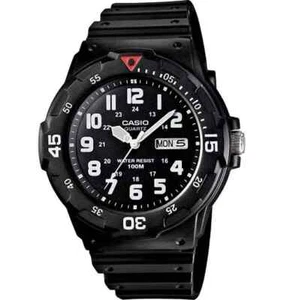 Casio MRW200H-1BV, Analog Watch, Black Resin Band, Day/Date, 100 Meter WR c30 - Picture 1 of 1