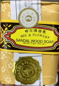 12 pack - Bee and Flower Soap Sandalwood, Jasmine, or Rose 2.65 Oz - Picture 1 of 3