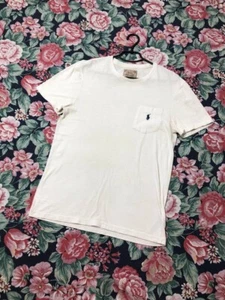 Camiseta Polo Ralph Lauren Para Hombres Envejecida Crashed Blanca PRL De Colección - Imagen 1 de 12