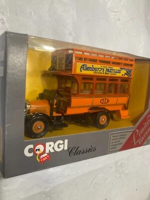 VTG BRAND NEW MINT, BOXED ALLENBURYS,  THORNYCROFT CITY BUS CORGI #975 NIB, LE!! - Image 1 of 2