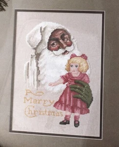 Leisure Arts Santa Claus Trio Ebony Santa, Traveler+ Cross Stitch Patterns - Picture 1 of 3