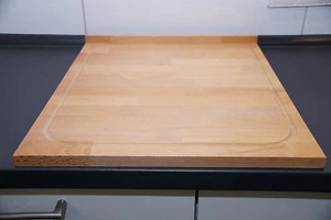 HOLZ BACKBRETT massiv NUDELBRETT ARBEITSPLATTE SCHNEIDEBRETT XL XXL Grillen - Bild 1 von 4