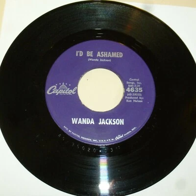 ROCKABILLY 45 RPM RECORD - WANDA JACKSON - CAPITOL 4635 - Image 1 of 2