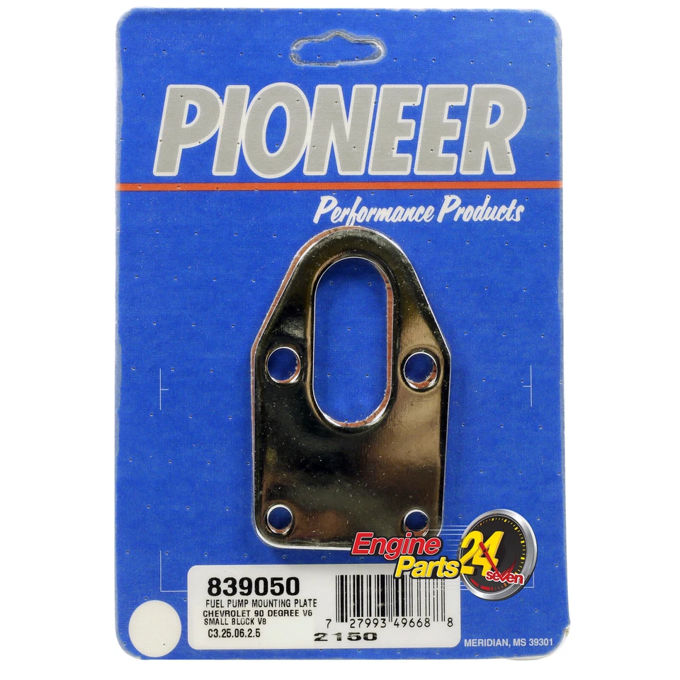 CHEVY SB 283 307 327 350 400 FUEL PUMP MOUNTING PLATE & GASKET PIONEER 839050 - image 1 of 1