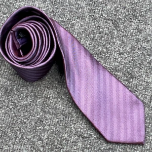 HUGO BOSS Mens Slim Necktie Purple Diagonal Shadow Stripe Iridescent ITALY SILK - Picture 1 of 10