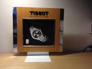 Used - TISSOT Display Exposant 34.5 Cm X 36 Cm Wood & Aluminum Reversible Photo - Picture 1 of 2
