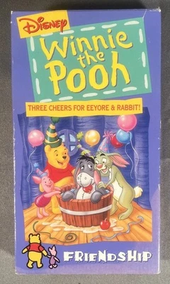 Winnie the Pooh - Three Cheers for Eeyore and Rabbit (VHS, 1999) Free Shipping - Image 1 of 4