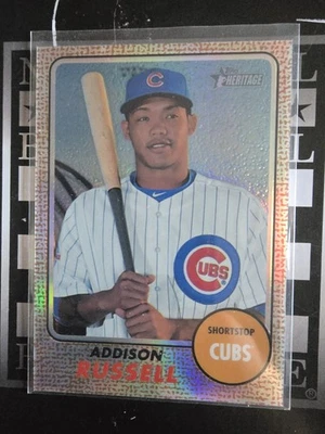 2017 Topps Heritage #THC-424 Addison Russell Refractor! 282/568 - Image 1 of 2