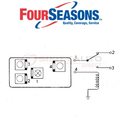 Four Seasons HVAC Blower Relay for 1966-1976 Oldsmobile Delta 88 - Heating qh Foto 1 de 4