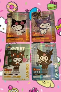 4 New KUROMI  New Trading Cards 2 SS Rare✨1 Rare⭐️1 Super Rare - Picture 1 of 2
