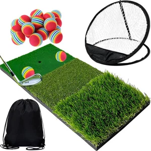 Alfombra de práctica de golf Gavit, equipo de práctica de aproximación de 3 vías, red de golf, tra interior - Imagen 1 de 9