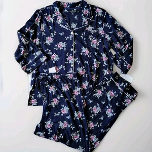 Lauren Ralph Lauren Pajamas 2-Piece Set Womens Plus Size 1X 2X Floral $85 NWT - Picture 1 of 4
