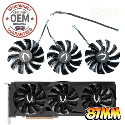 ZOTAC RTX 2080 2080Ti AMP Edition Replacement Fan (OEM Original) - Image 1 of 4