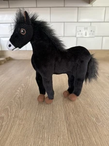 IKEA KLAPPA Plush Horse – 22cm – Soft Toy – Black/Brown – Gently Used - Picture 1 of 8