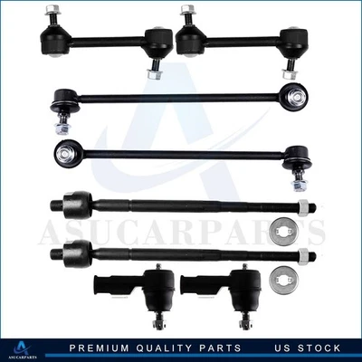 New 8pc Complete Tie Rod End Front Suspension Kit for 2003-2008 Hyundai Tiburon - Image 1 of 4