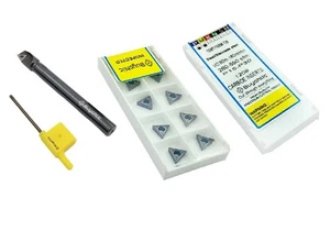 Herramienta de bisel indexable 15° 120 mm + 10 insertos de carburo de repuesto - Imagen 1 de 6