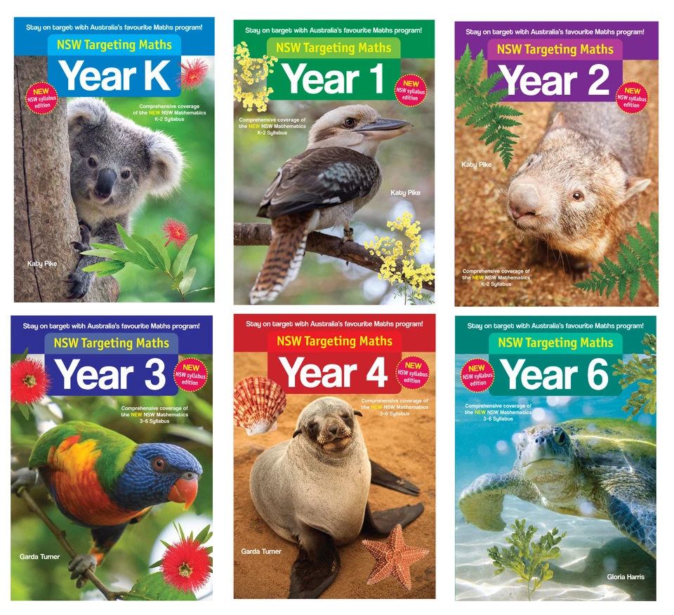 NSW Targeting Maths Year K to Year 6 - Free and Fast Postage Oz wide - Image 1 of 1