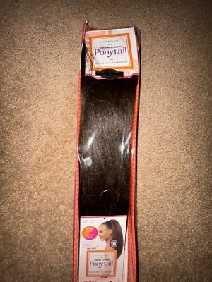 Vivica A Fox 拉绳马尾口袋包加长带天然 Yaki PB Alice — 第 1/4 张图片