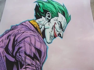 Pintura al óleo Joker 20x20, marco disponible. Batman Caballero Oscuro Bane Gotham Riddler - Imagen 1 de 4