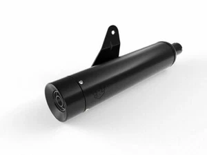 Royal Enfield Classic Silencer Assembly, Black, Straight Cut End Cap #1990725 - Picture 1 of 1