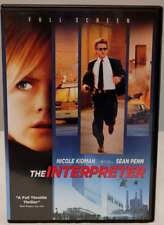 The Interpreter (DVD, 2005, Full Frame) Free Shipping! 