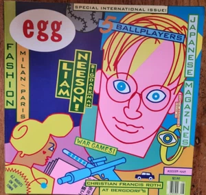 Egg Magazine August 1990 International Issue Vintage Magazine LIAM NEESON - Picture 1 of 1