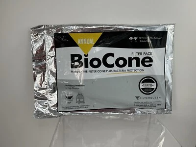 Filtro BioCone a vácuo FilterQueen pacote com 12 filtragem contra alergia proteção contra bactérias - Imagem 1 de 2