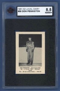 1951-52 Laval Dairy #58 *QSHL* DON PENNISTON KSA 8.5 NMM+ Shawinigan Falls *LP*