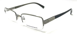 Banana Republic Trevor Silver Metal Rectangle Eyeglasses Frames 54-20 140 New - Picture 1 of 6