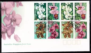 Cubierta del primer día de Australia FDC - 1998 edición conjunta de orquídeas con Singapur - Imagen 1 de 1