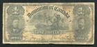 DC-13b 1898 $1 ONE DOLLAR DOMINION OF CANADA BANKNOTE 