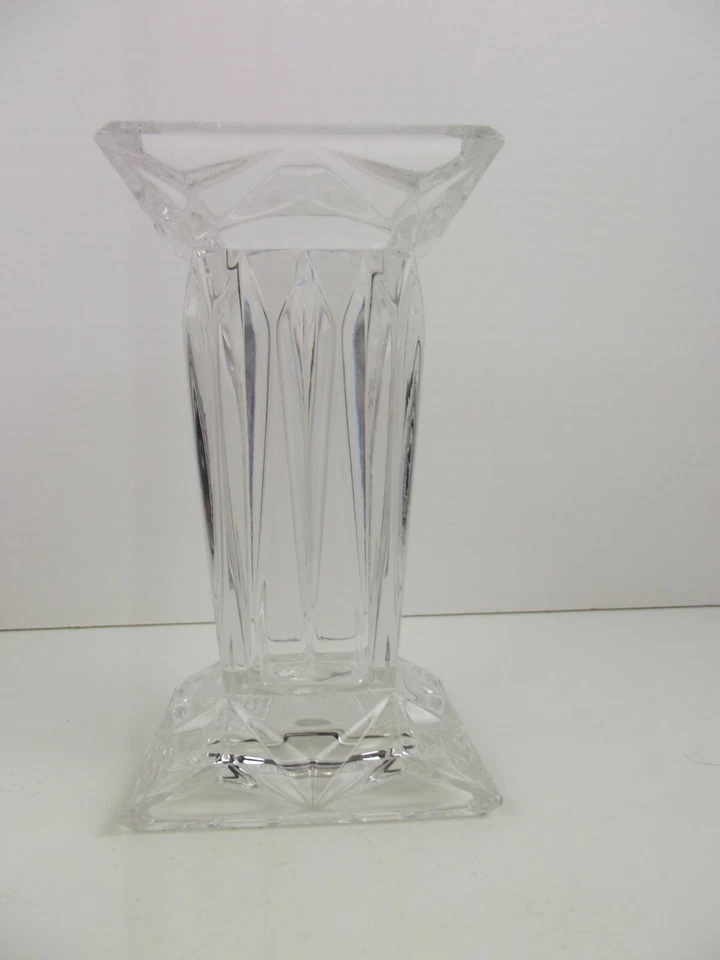 Florero tamaño mediano forma cuadrada florero de cristal engrosado florero 1 pieza  Foto 1 de 3