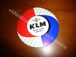 KLM VECCHIO ADESIVO AIRLINE STICKER ALT FLUGLINIE FLUGLINIE AUFKLEBER 1960? - Imagen 1 de 1