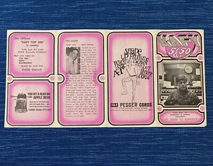 De colección 1967 Estación de Radio KAFY Music Survey Bakersfield CA Fairmont Apple Beer Anuncio 2 - Imagen 1 de 2
