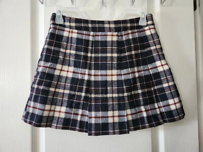 H & M женщин плиссированные мини юбка темно-синий клетку женщины юбка размер 4 - Изображение 1 из 4