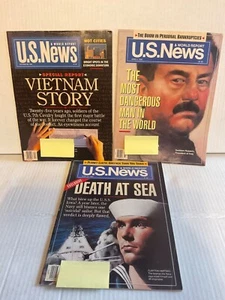 USA NEWS & WORLD REPORT LOT 3 MAGAZINE (1990) SADDAM HUSSEIN/ VIETNAM & MORE - Bild 1 von 1