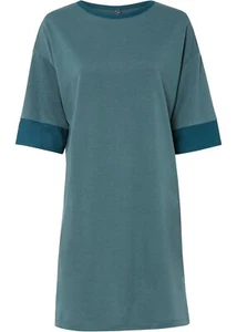 Sweatkleid im Oversize-Fit Gr. 40/42 Graugrün Damen Kleid Freizeitkleid Neu - Bild 1 von 1