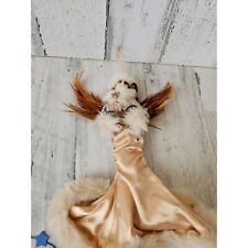 Unique Angel fashionista girl lady ornament Xmas decor Gold Brown