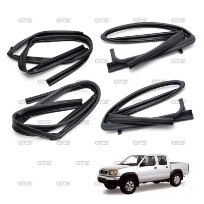 For Nissan Frontier 1998 - '04 4Pcs Glass Run Channel Rubber Seal Window Foto 1 de 4
