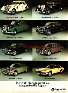 1977 Reklame JAGUAR "Motor Cars 1935 bis 1977" Oldtimer Original Print Ad 739/04 - Bild 1 von 1