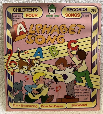 Alphabet Song PETER PAN EP BRAND NEW! SEALED! Children's Record - Image 1 of 2
