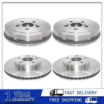 Brake Rotors & Drums 4 PCS For Toyota Prius 2004 2005 2006 2007 2008 - Image 1 of 4