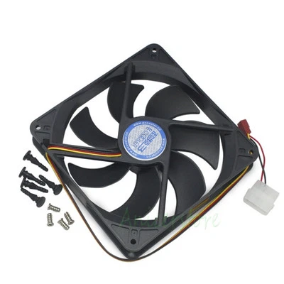 140mm x25mm 3pin &4pin Cooling Fan For PC Case CPU GPU Card Radiator Replacement - Image 1 of 4