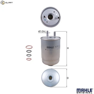 FUEL FILTER KL 752/2D FOR RENAULT SCENIC/GRAND/III MEGANE/Combi/Van/CC 1.5L - Image 1 of 4