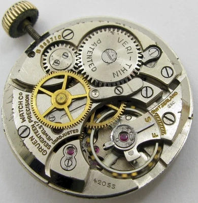 Reloj Gruen 420 ss movimiento 17 joyas para piezas/proyecto... Foto 1 de 3