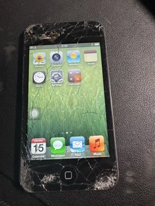 Apple iPod touch 4th Generation BLACK 8GB BROKEN PLAYS - Picture 1 of 12