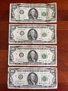 ESTATE SALE VF XF Light Circ Small Head Vintage Old $100 Dollar Bill Series 1963 - Picture 1 of 2