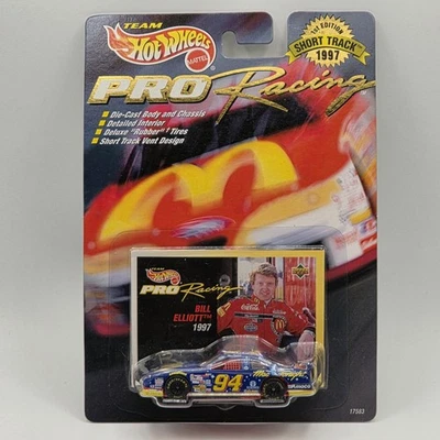 Hot Wheels 1997 Pro Racing Bill Elliot Ford Thunderbird Blue #17583 - Image 1 of 4